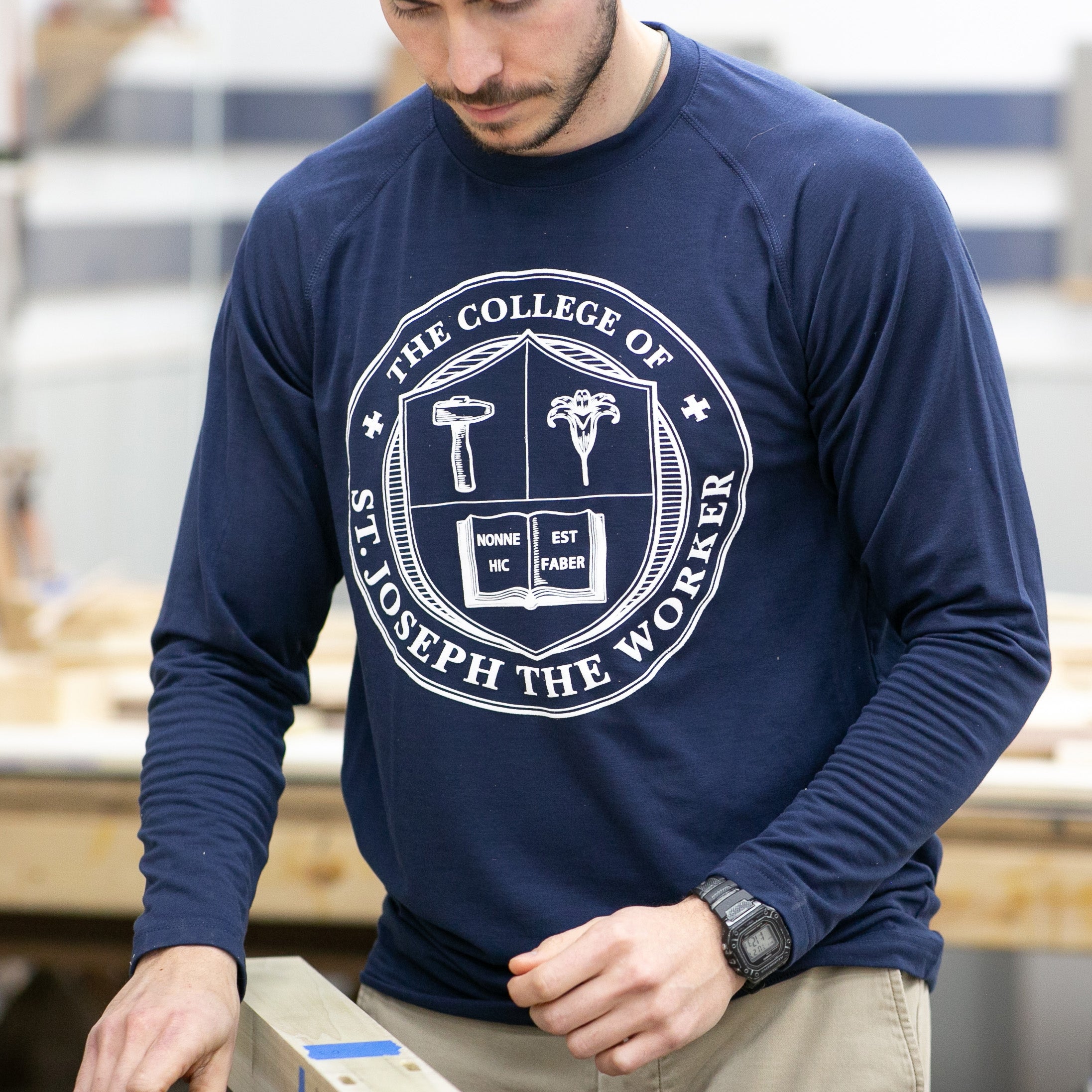 Long-Sleeve Shirt - Polyester | College of St. Joseph the Worker